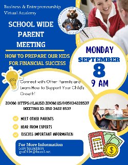parent meeting flyer